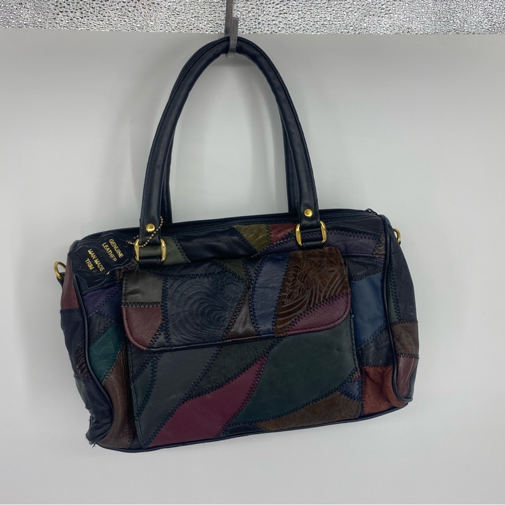 Leather Bag with Gold Hardware